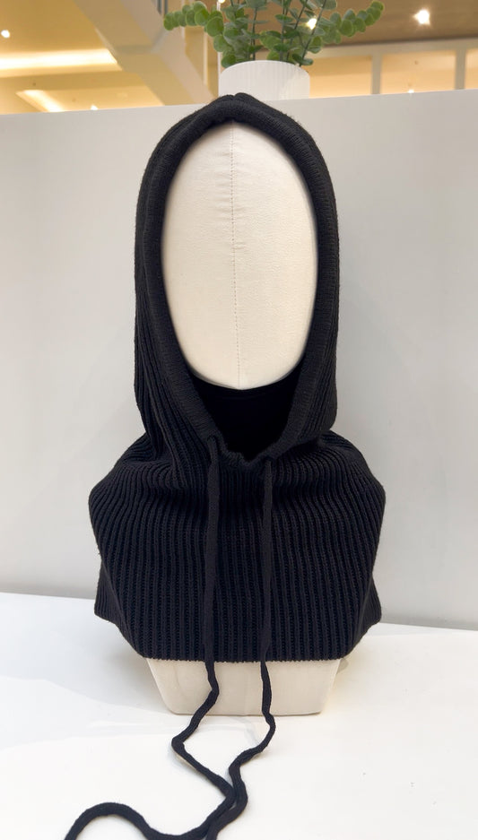 BLACK Knit Hood