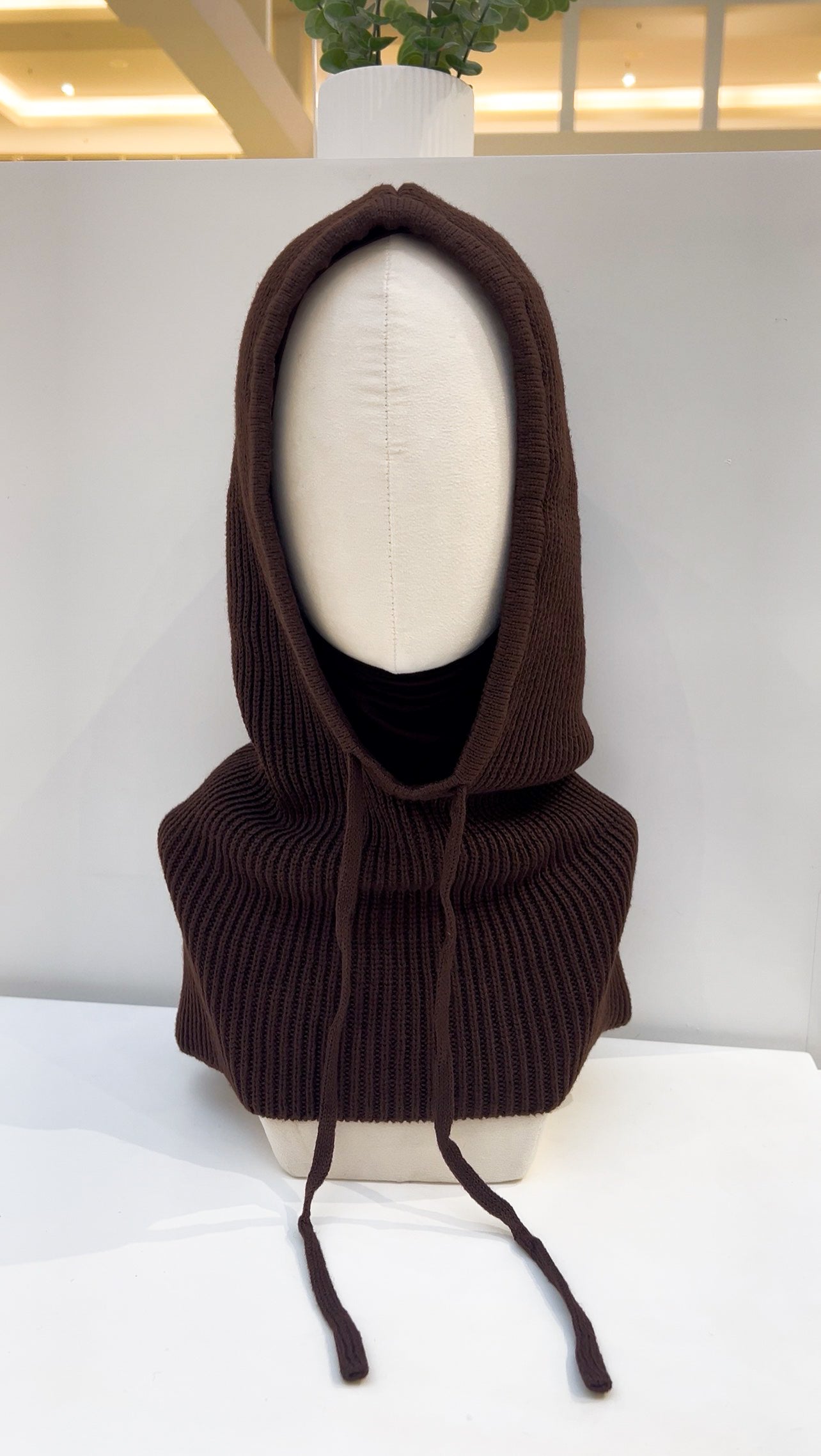 CHOCOLATE Knit Hood