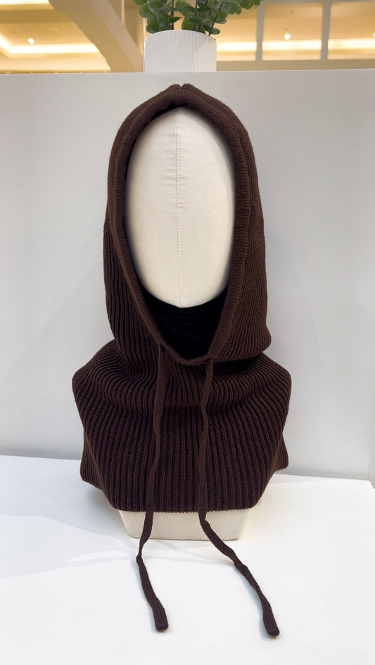 CHOCOLATE Knit Hood