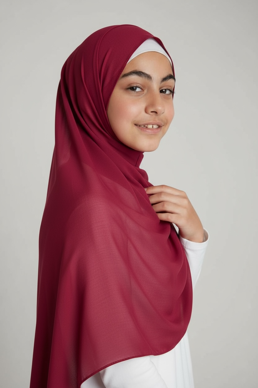 MAROON Mini Chiffon