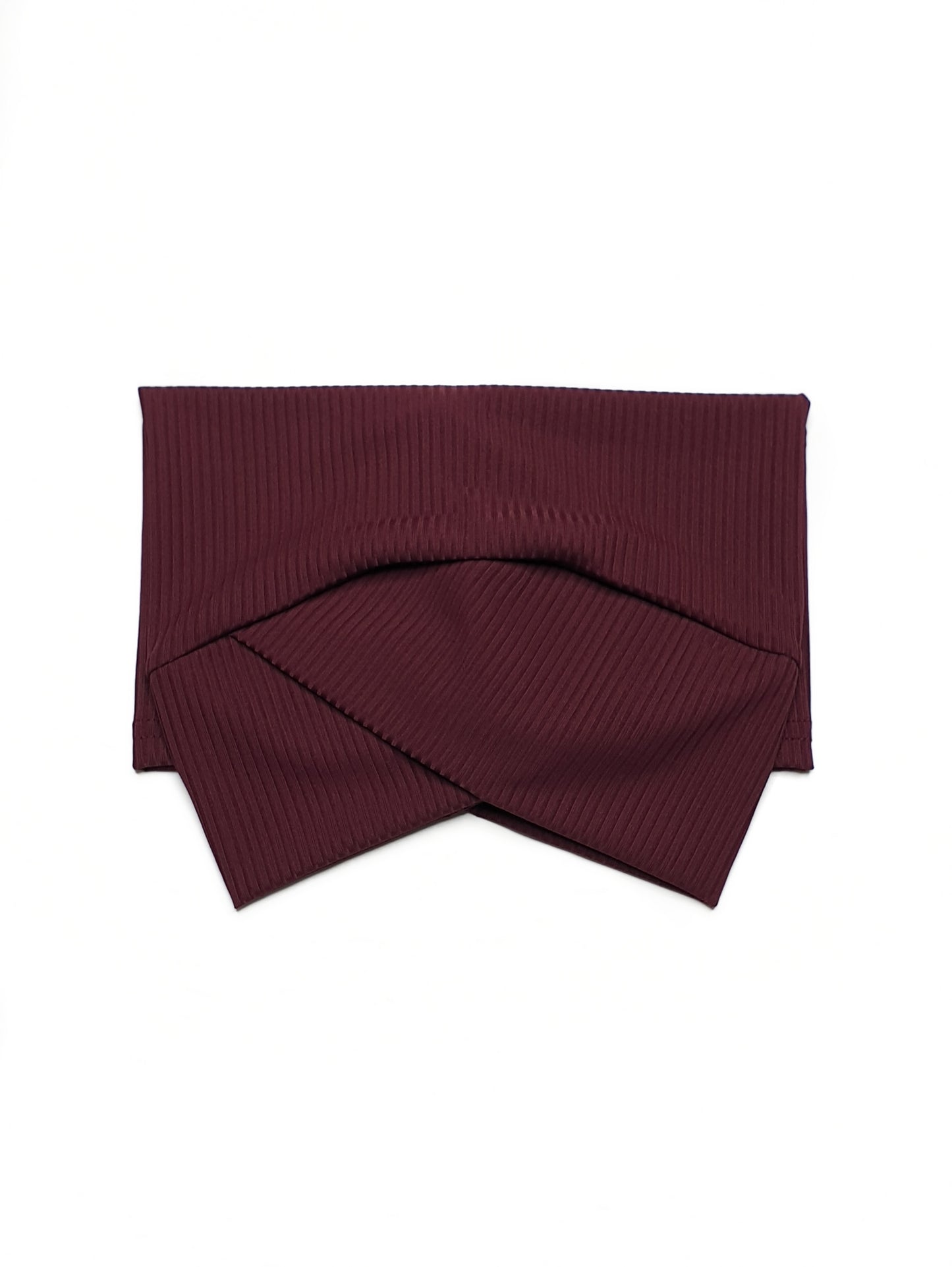 Ribbed Cross Cap - Scarlet