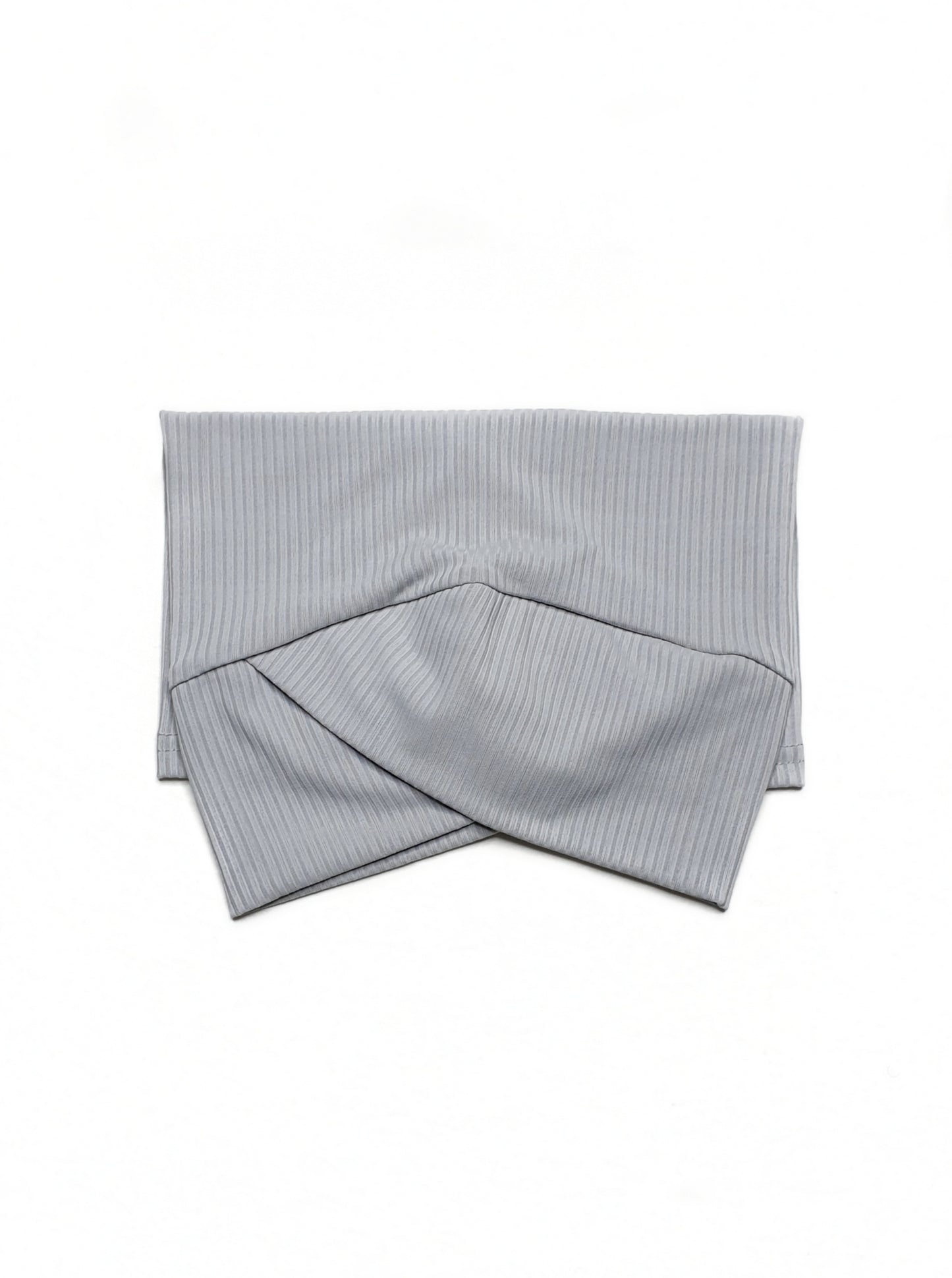 Ribbed Cross Cap - Silver