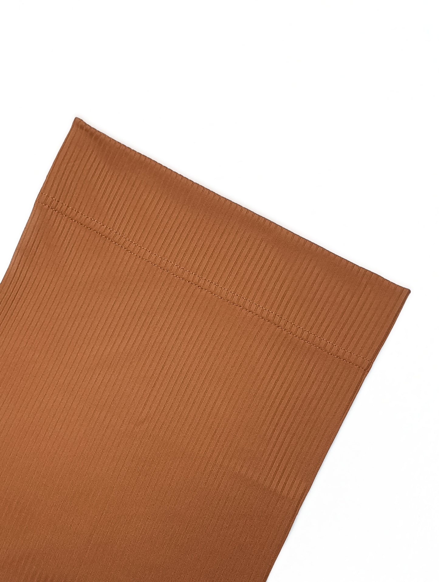 Ribbed Straight Cap - Amber