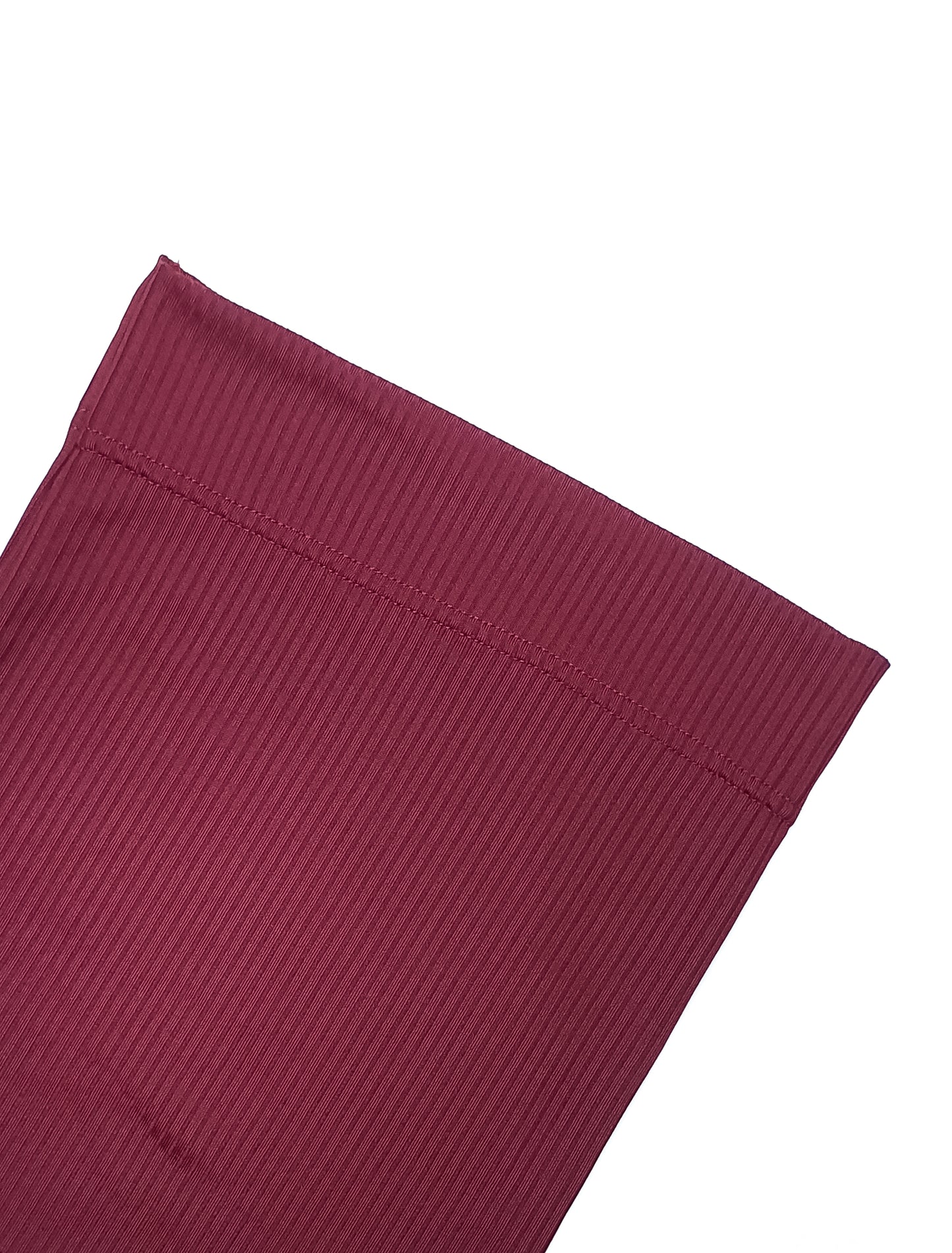 Ribbed Straight Cap - Scarlet