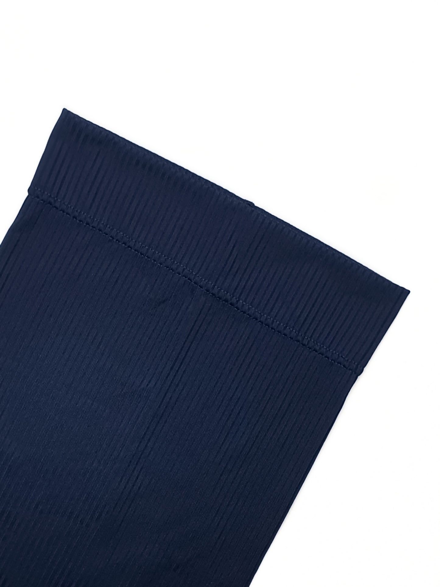Ribbed Straight Cap - Cadet