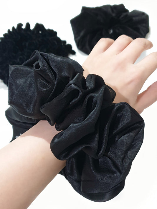 EBONY Mulberry Silk Scrunchie
