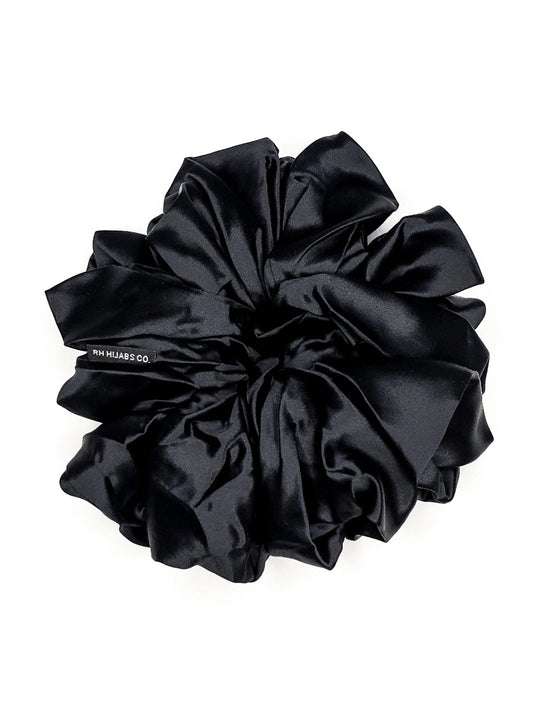 EBONY Mulberry Silk Scrunchie
