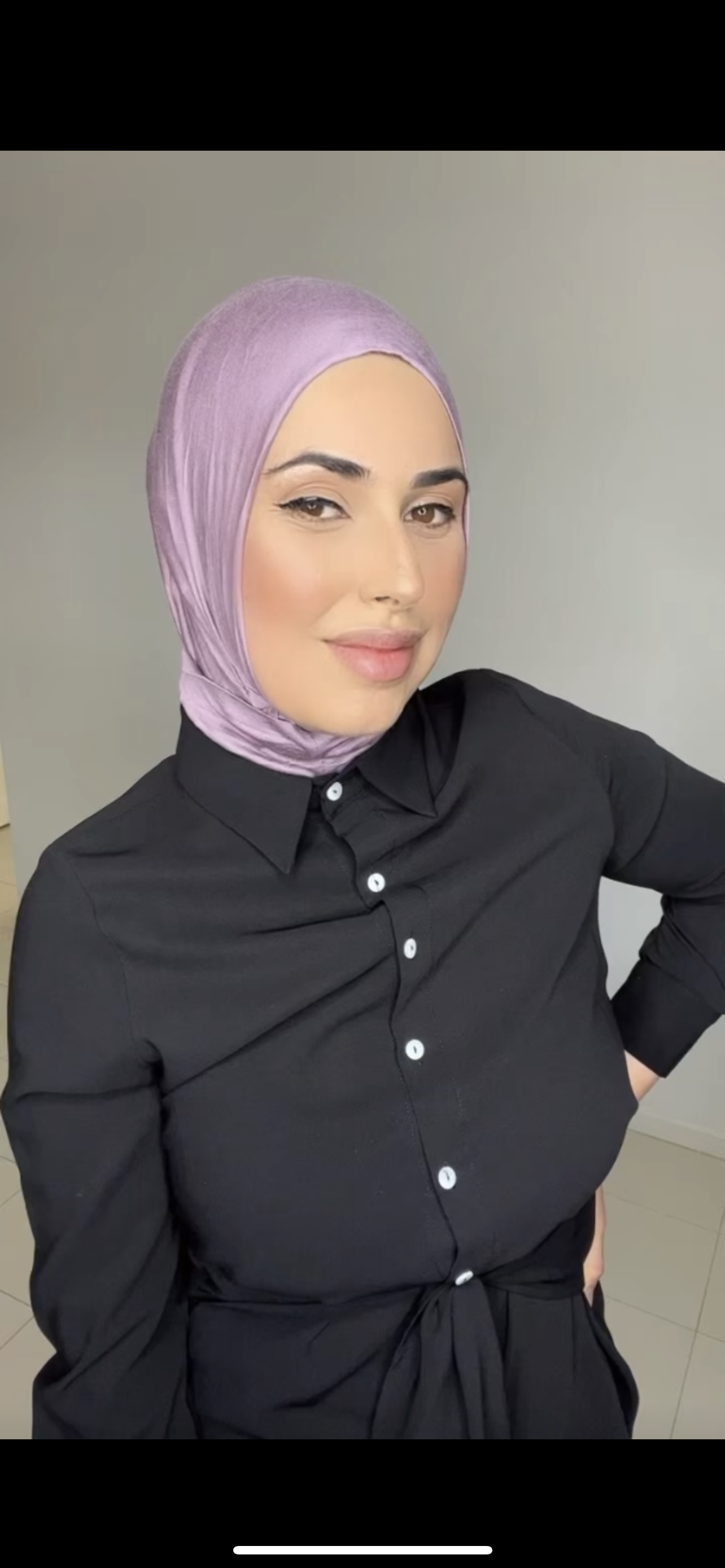 Button Up Ninja Cap - Lavender