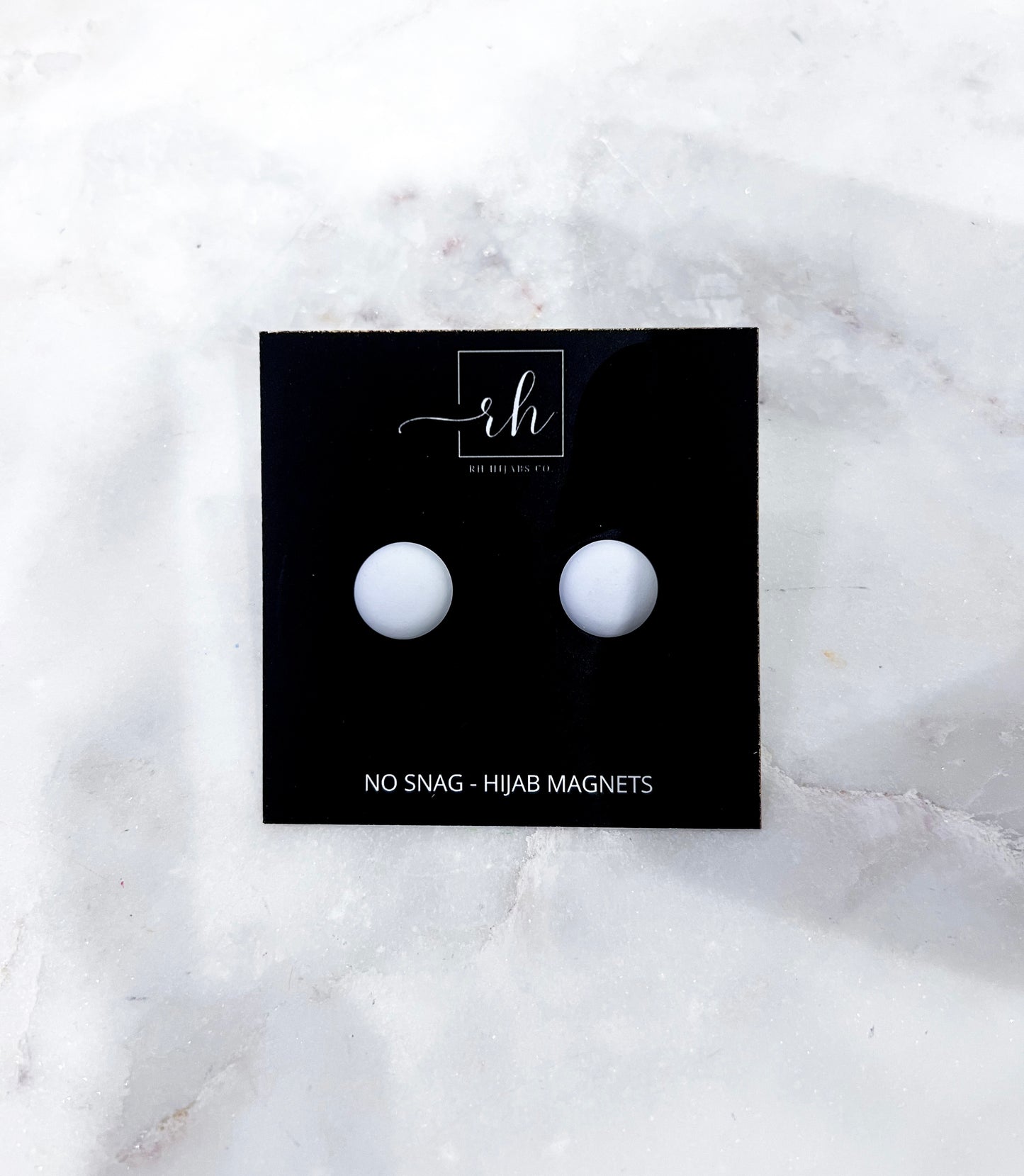 Matte Hijab Magnets - White