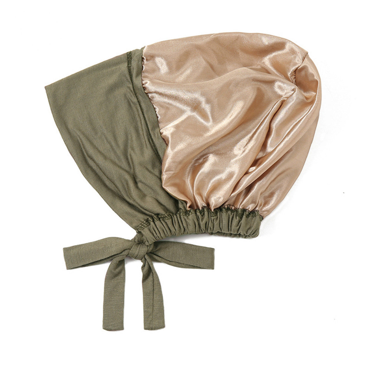 Satin Lined Undercap - Khaki