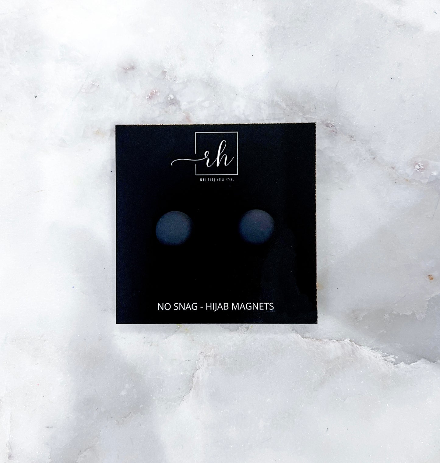 Matte Hijab Magnets - Black