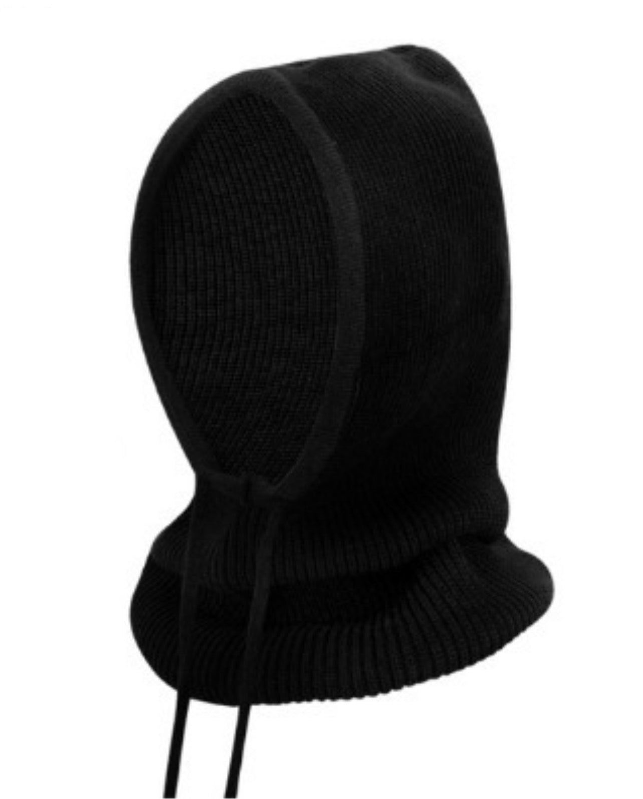 BLACK Knit Hood
