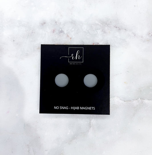Matte Hijab Magnets - Grey