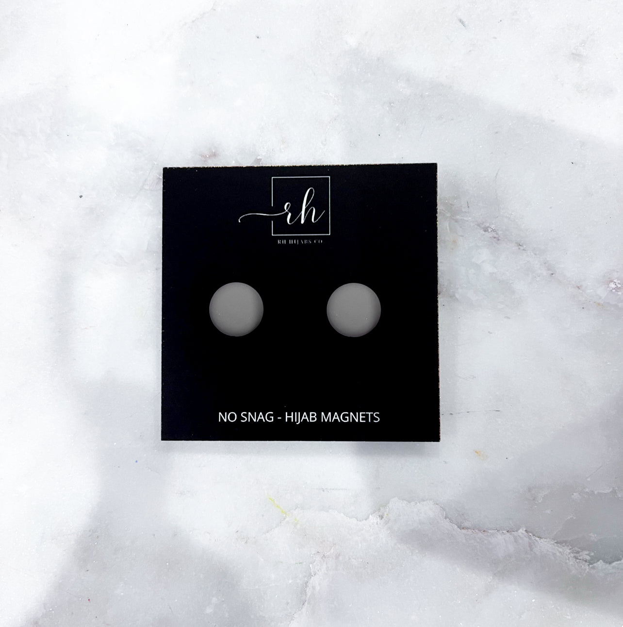 Matte Hijab Magnets - Pewter