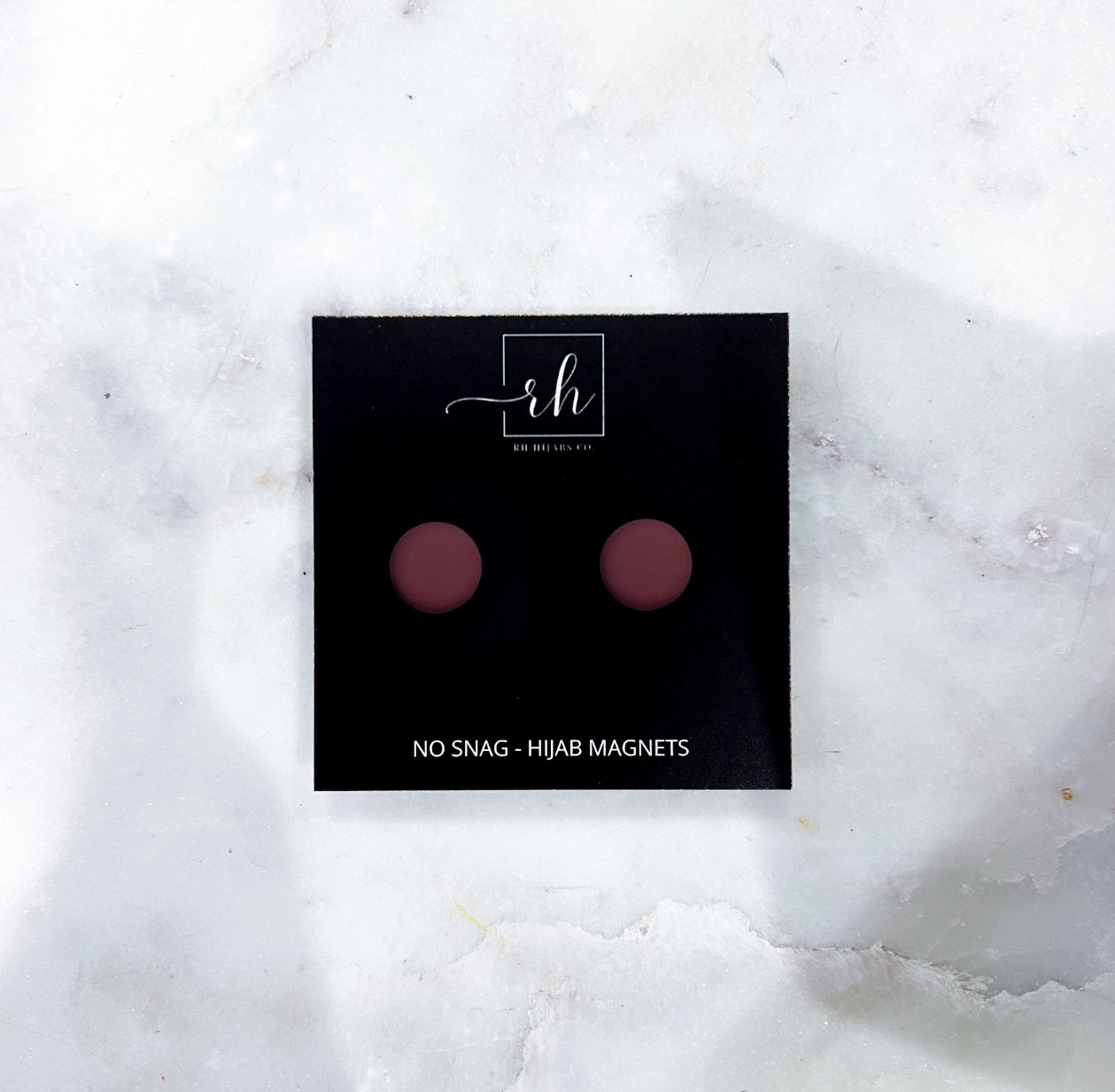 Matte Hijab Magnets - Walnut