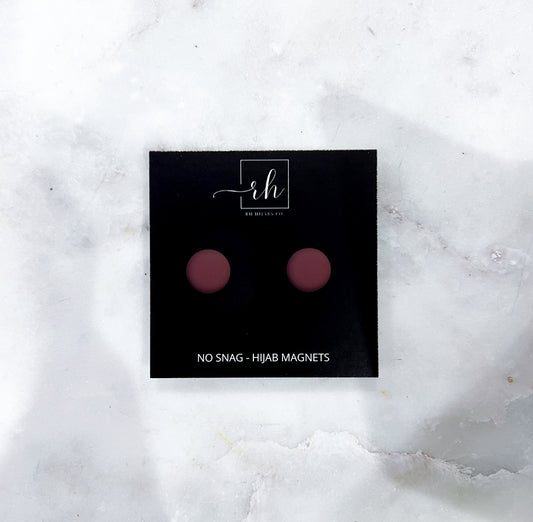 Matte Hijab Magnets - Walnut