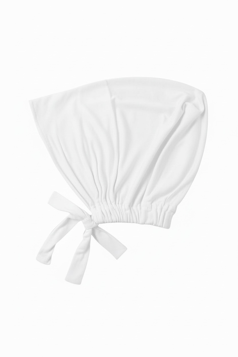 WHITE Closed Tie-Back Cap