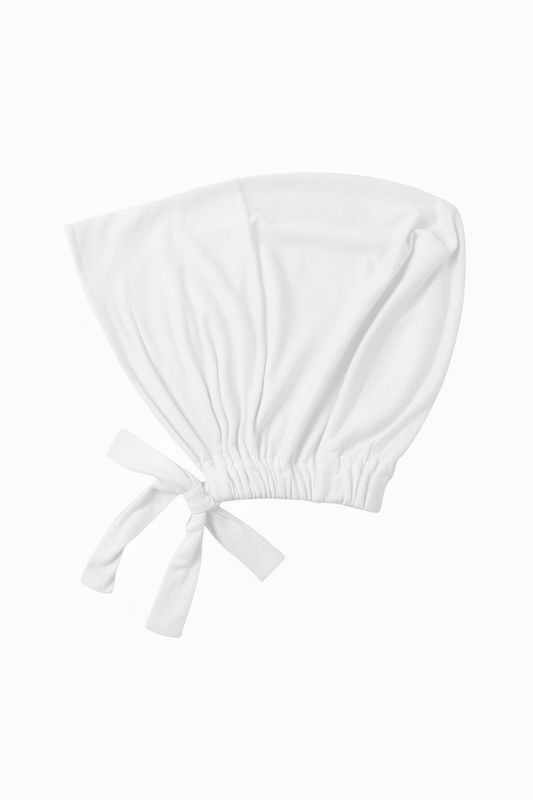 WHITE Closed Tie-Back Cap
