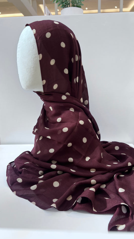 BURGUNDY DOT Modal