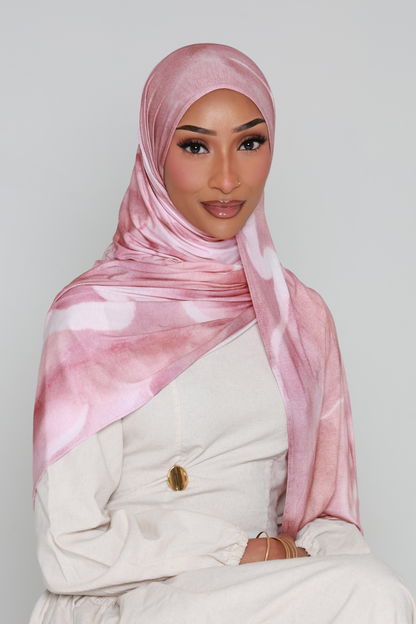 BLUSH SWIRL Jersey Print
