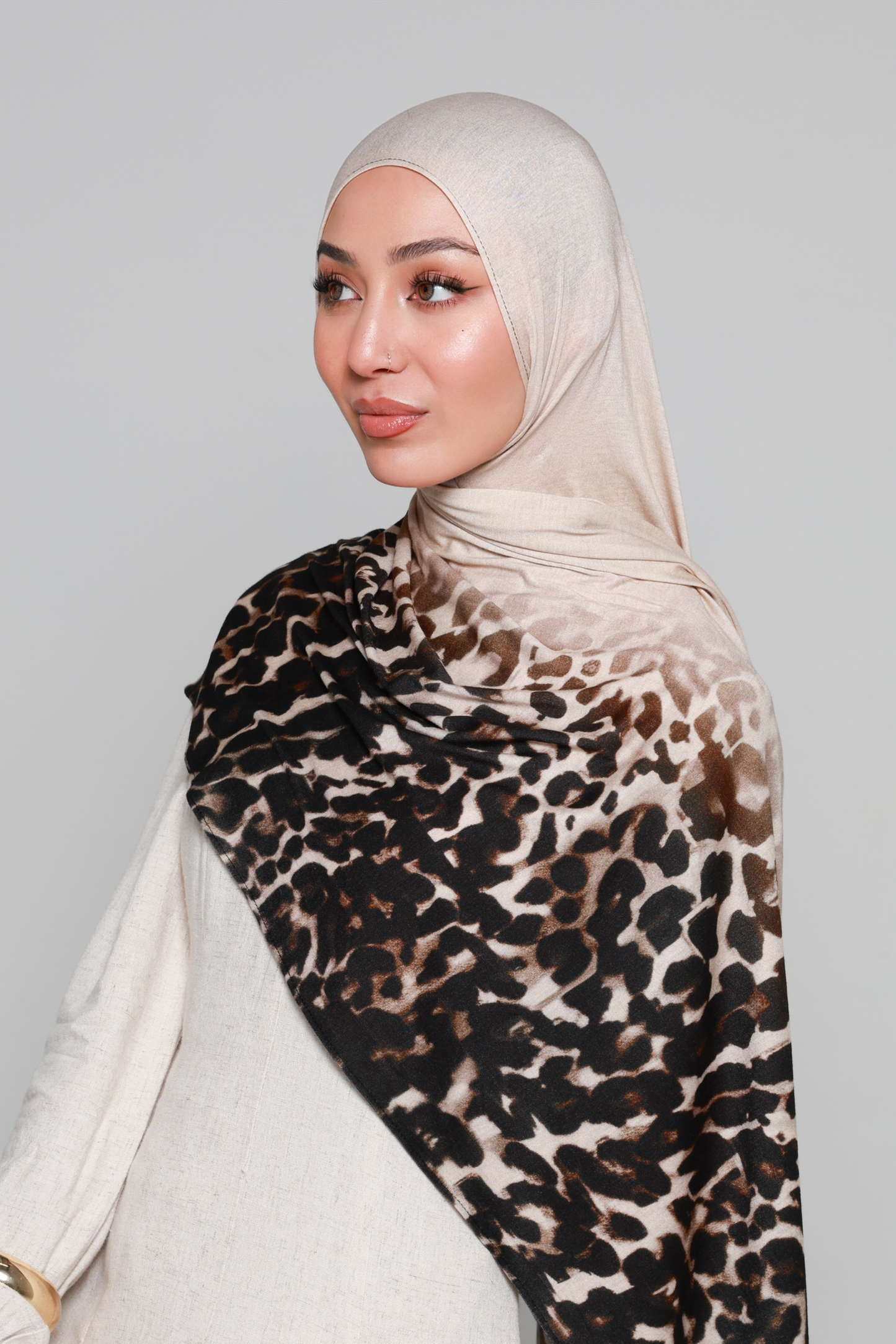 LEOPARD OMBRÉ Jersey Print