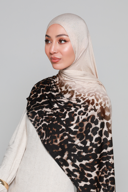 LEOPARD OMBRÉ Jersey Print