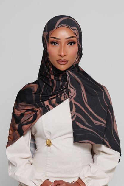 CHOC SWIRL Jersey Print