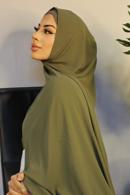 Luxe Chiffon Hijab Set - Hazel