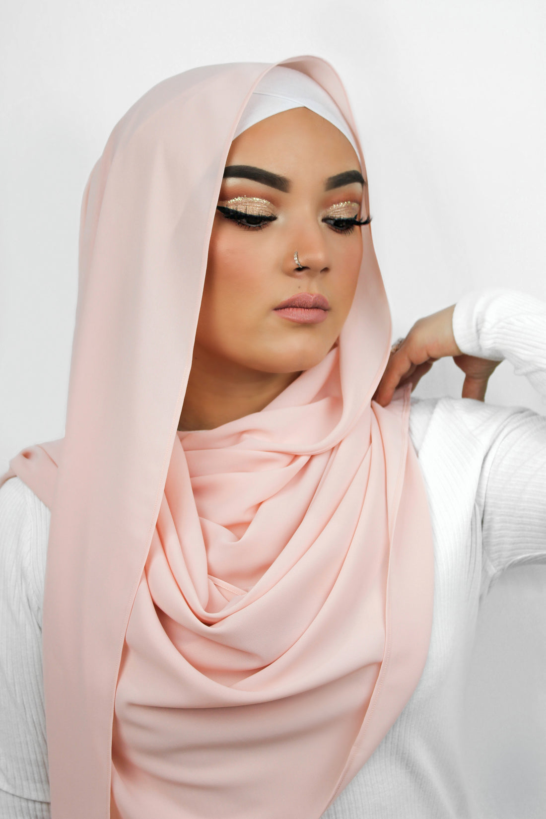 Luxe Chiffon Hijab Set - Ballet