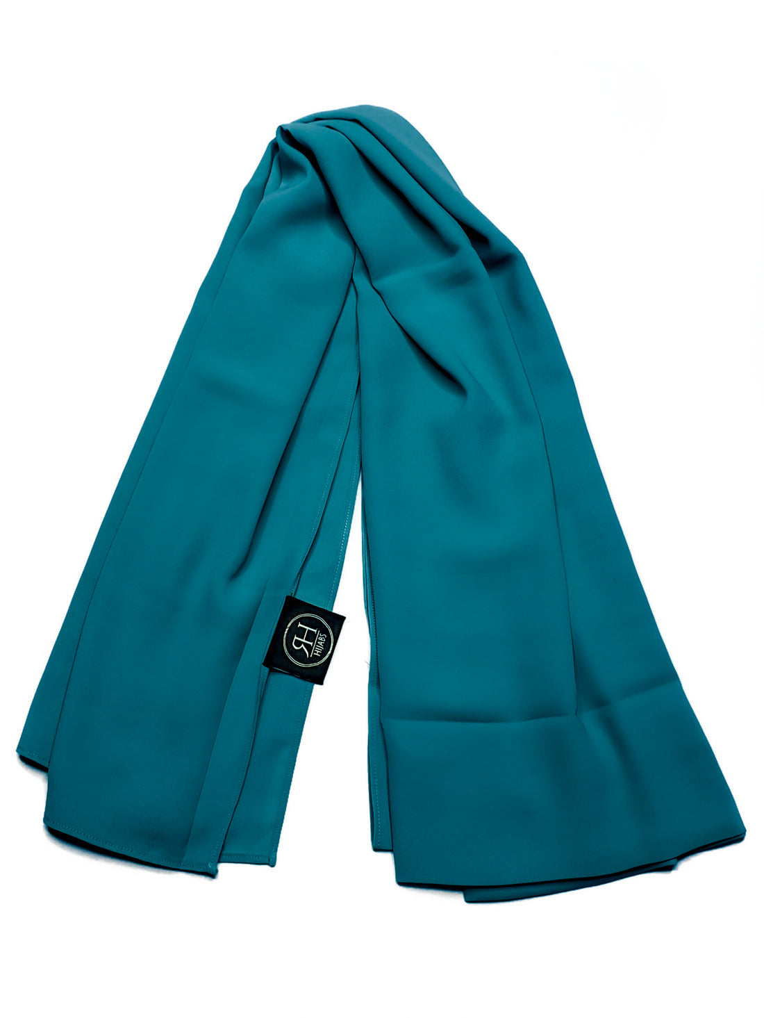 Luxe Chiffon Hijab Set - Cyan