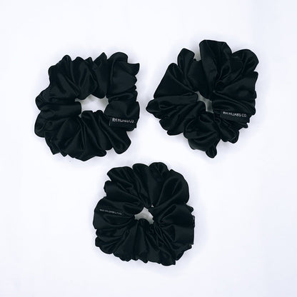 EBONY Mulberry Silk Scrunchie