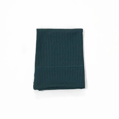 Ribbed Straight Cap - Emerald