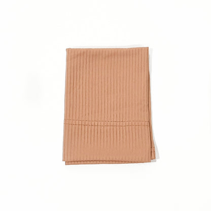 Ribbed Straight Cap - Maple