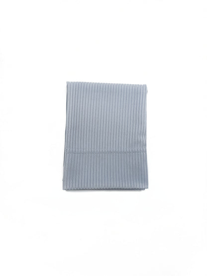 Ribbed Straight Cap - Silver