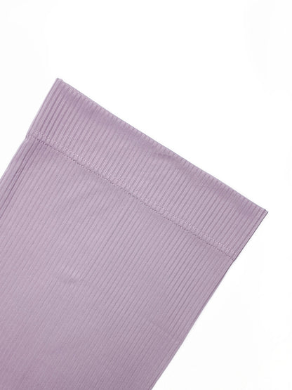 Ribbed Straight Cap - Lavender