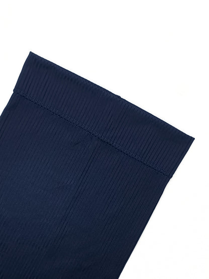 Ribbed Straight Cap - Cadet