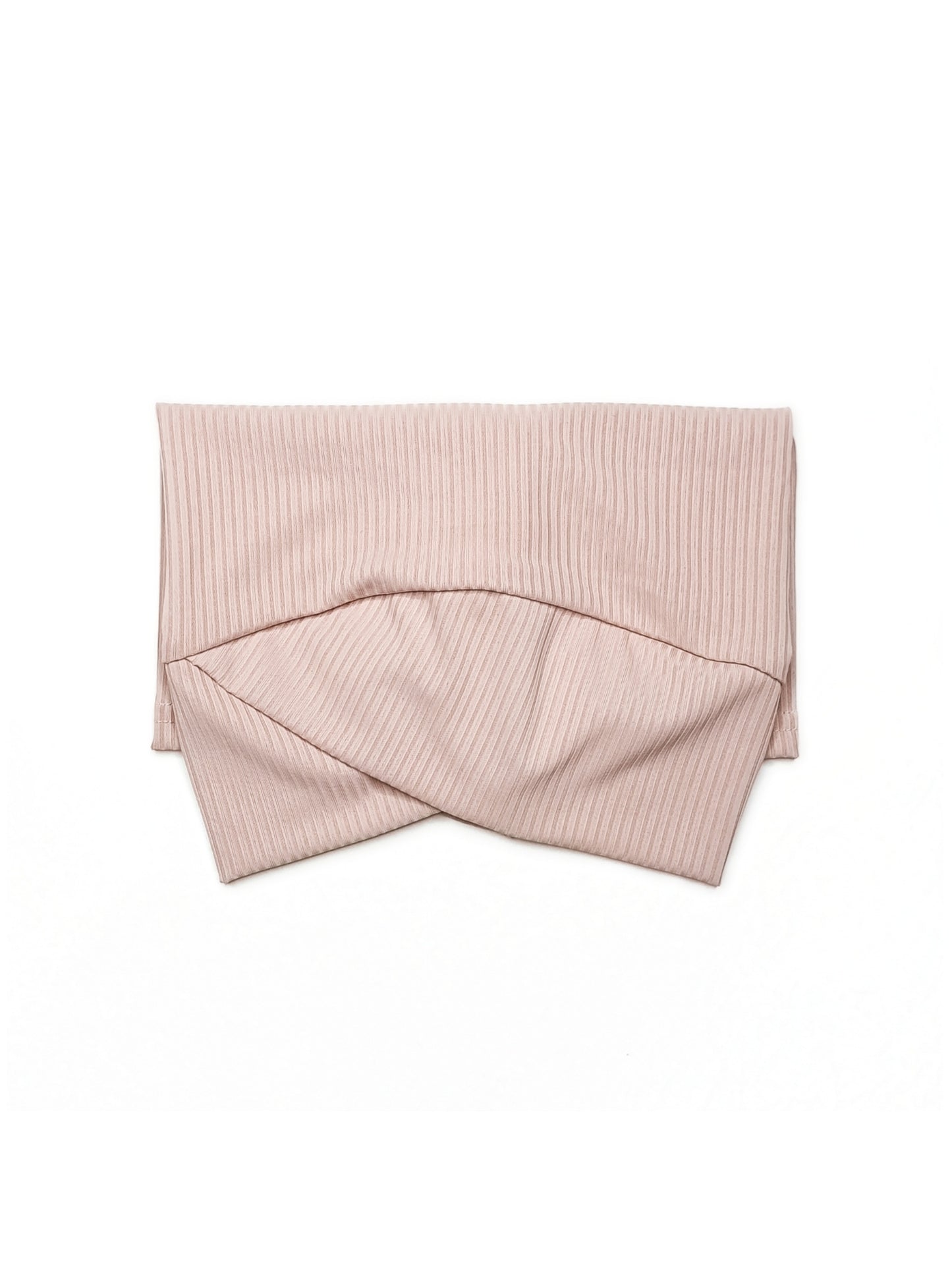 Ribbed Cross Cap - Blush
