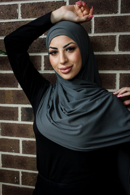 Instant Ribbed Jersey - Rosemary