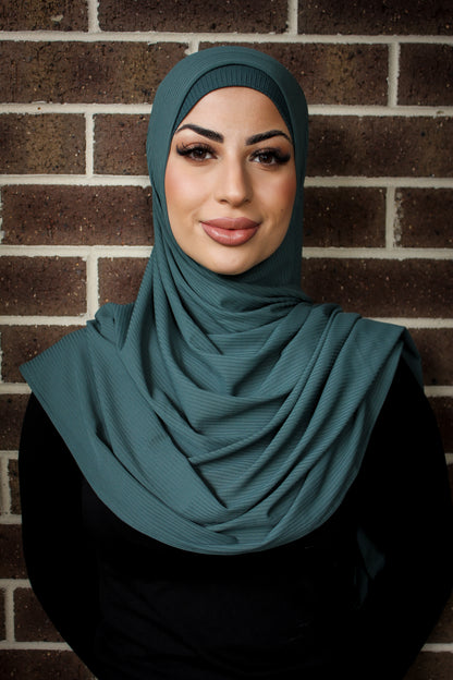 Instant Ribbed Jersey - Emerald