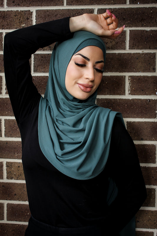 Instant Ribbed Jersey - Emerald