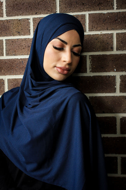 Instant Ribbed Jersey - Cadet