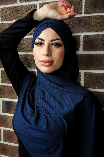 Instant Ribbed Jersey - Cadet