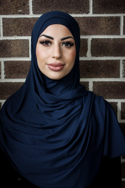 Instant Ribbed Jersey - Cadet