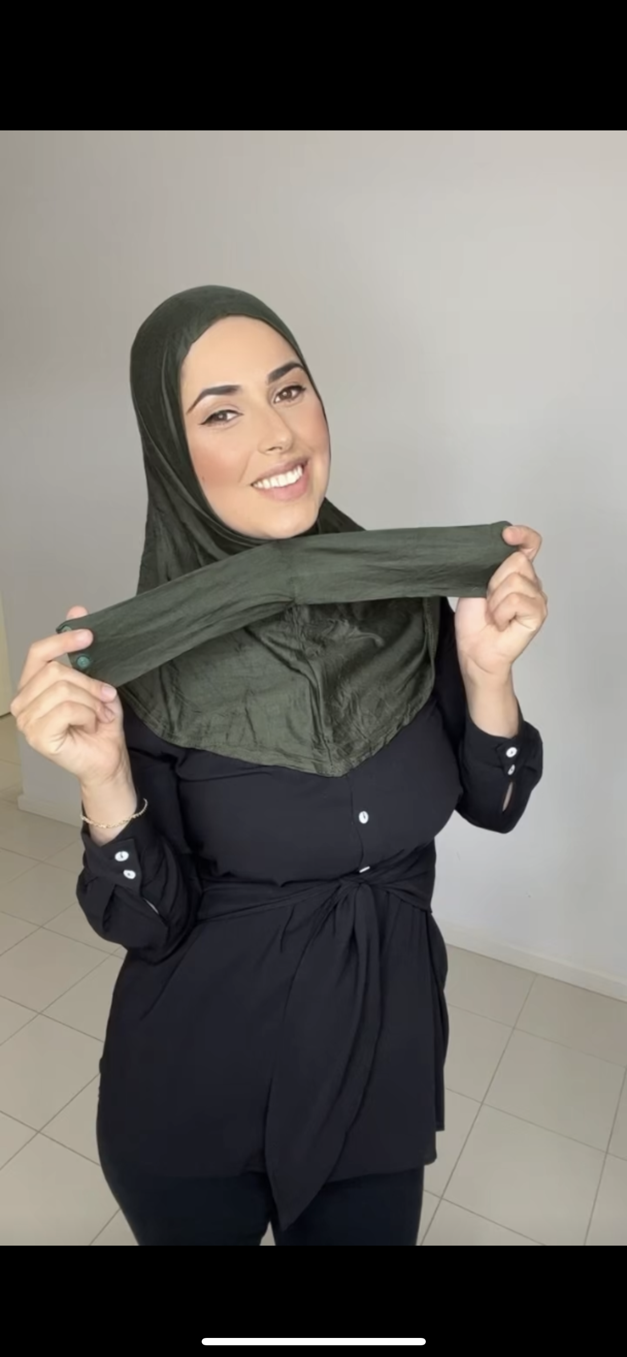 Button Up Ninja Cap - Forest Green