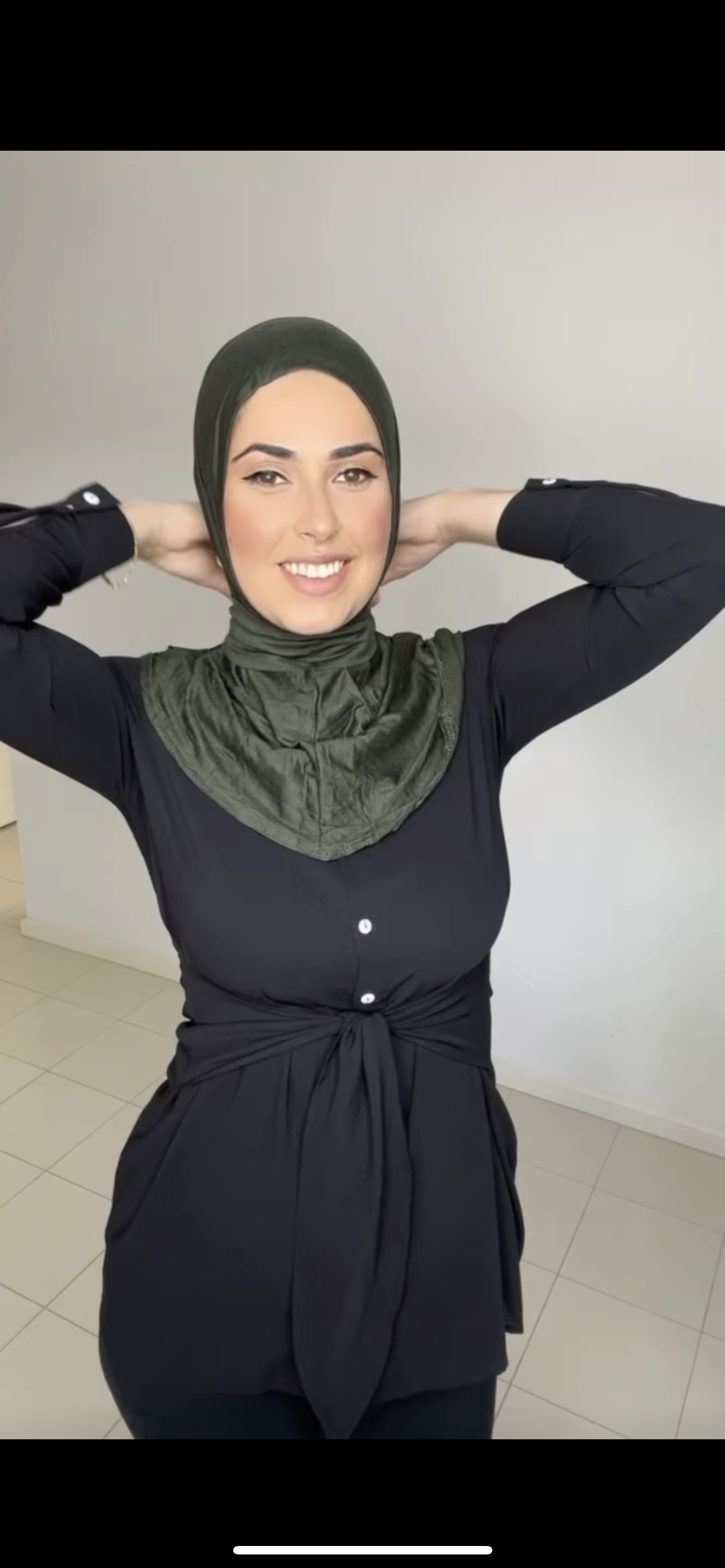 Button Up Ninja Cap - Forest Green