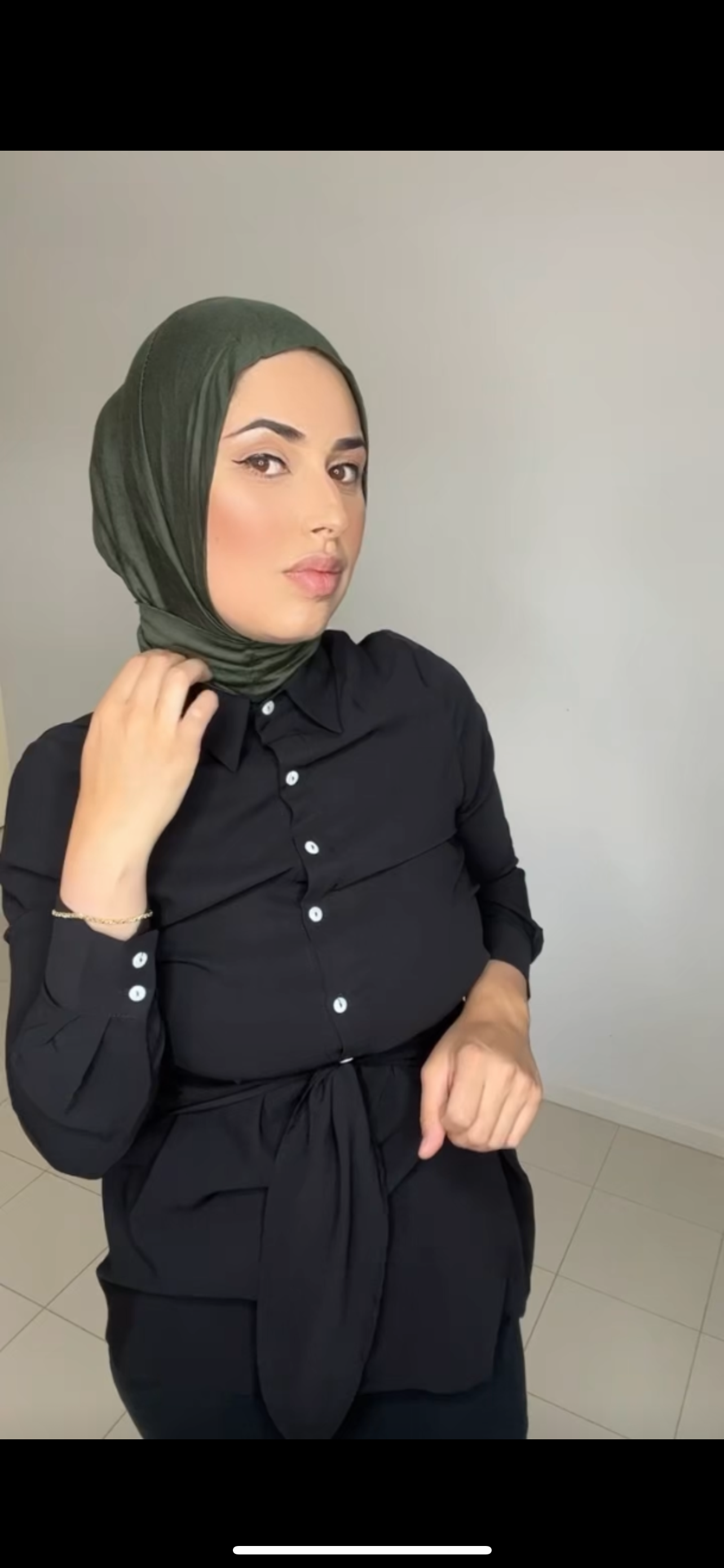 Button Up Ninja Cap - Forest Green