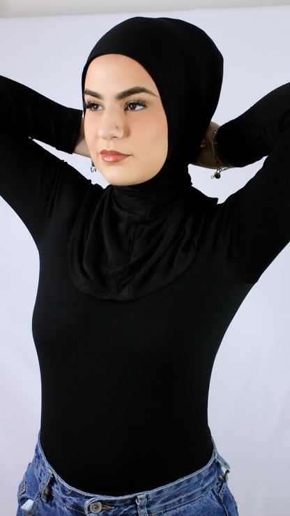 Button Up Ninja Cap - Black