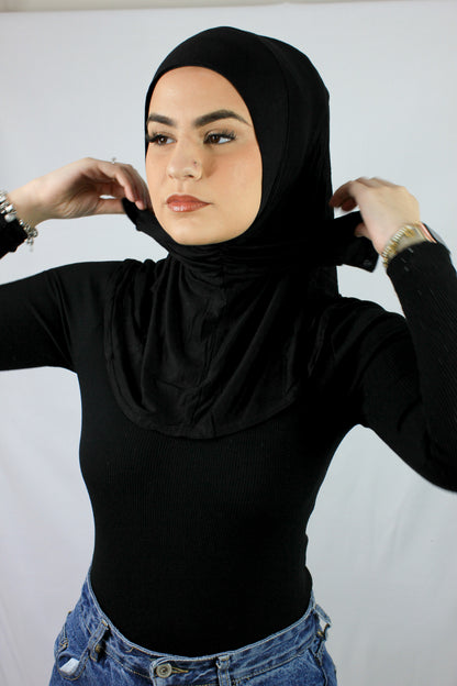 Button Up Ninja Cap - Black